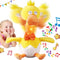 HCdoujoy 13" Eggshell Talking Dancing Duck, Repeating What You Say Mimicking Recording Plush