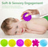 Baby Sensory Toy - Infant Squeeze Ball Texture Multi Massage Soft Balls Set, 6 Pieces