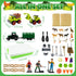 MYDOVA 43 2.2lbs Playset, 3 4 5 6 7 8+ Farm Sensory Bin, Pcs Play Sand Farm Toys Farm Animal Trucks Toys with Play