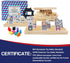 Set 8 12 91 2-8 (D12 8 Mexican Train Dominoes with Wooden Holders | Double Dominoes with Color-Coded Tiles & Hub |
