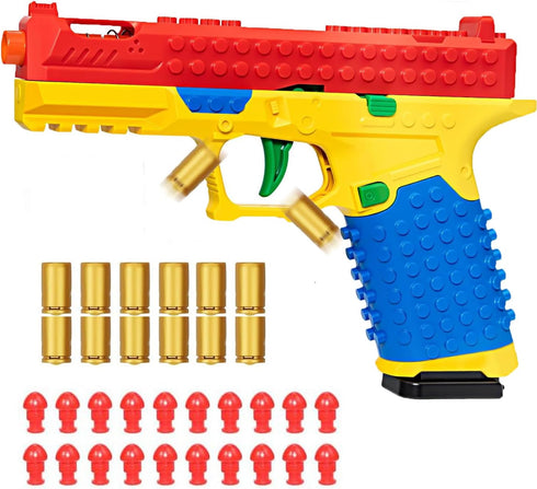 SHATGYI Toy Gun Building Block Kit, DIY Fidget Pistol Toy for Adults, Funny