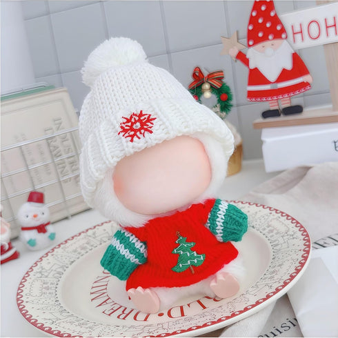 17cm Set 2 17cm Set Christmas Clothes for Lu bubu Dolls(No Doll) Accessories Stylish Kawaii Festive Christmas Tree