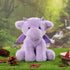 Apricot Lamb Purple Dragon Plush Stuffed Animals for Kids, Soft Cute Plush Toys for Baby Girl and Boy, Fluffy Purple