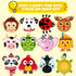 12 Pack 2, 3, 4, 5 V-Opitos Arts and Crafts Kits for Kids, Simple Animal Paper Plate Crafts for Toddler Age of Years