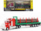 Gemini&Genius Timber Truck Toys for Kids, Heavy Duty Alloy Truck Timber Construction