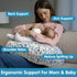 x-vesolje Nursing Pillow, Breastfeeding Pillow with Removable Cover, Ergonomic Breast Feeding Pillow, Baby Feeding