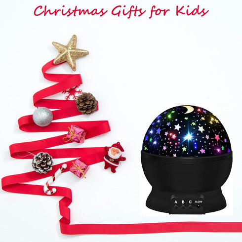 3 4 5 6 7 8 360 4 Bulbs 16 Night Light for Kids,Boys Toys for Year Old Boys,Star Projector Degree Rotation - LED Light