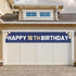 Happy 16th Birthday Banner Blue, Large 16th Bday Sign for Outdoor Decoration (9.8 x 1.6 feet)
