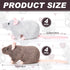 Honoson 8 Pcs Realistic Rat Plush Stuffed Animals, 7 Inch Brown & Gray Mouse Plushies for Party Favors