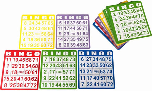 Yuanhe 100 Bingo Game Cards Set - Kids Party Paper Card Games for School Classroom Family Gathering Activity