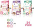 Levfla 24 PCS Donut Candy Bags with Sprinkles, Sweet Doughnut Favor Ideas for Kids Birthday Party Supplies