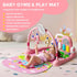 Tummy 0 3 6 9 12 Baby Play Mat Kick and Play Piano GymBaby Floor Play Gym Time MatBaby Activity Mat with Music Lightsat