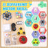 LNCOJOLM 3 4 5, Busy Board for Toddler Kid Early Development, Fidget Sensory Learning Motor Skills Montessori Toy