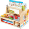 Melissa & Doug Wooden Slice & Stack Sandwich Counter with Deli Slicer – 56-Piece Pretend Play Food Set