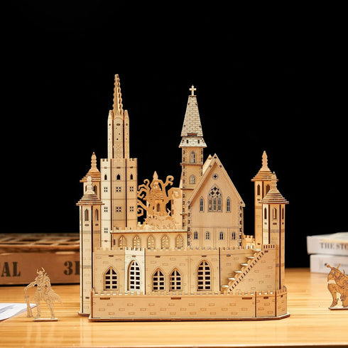 3D Wooden Puzzles Knight Creed: Lost Castle Model Kits, Brainteaser and Puzzle for Christmas/Birthday Gifts