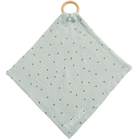 Things Remembered Embroidered Mini Teether Blankie in Polka Dot (Free Customization)