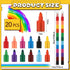 20 12 Marspark Pcs Stackable Crayons Stacking Buildable Crayons Colorful Stackable Pencils Party Favors DIY Rainbow