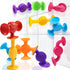 Toddlers Suction Cup Bath Toys, Soft Sensory Suction Building Toy, 12Pcs Baby