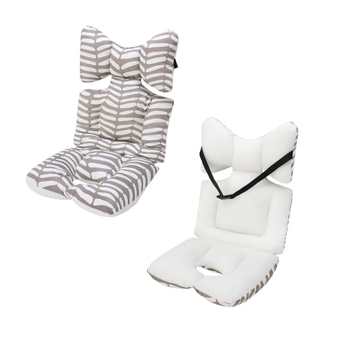 Baby Stroller Seat Liner, Toddler Cushion Pad, Soft 3D Air Mesh Cooling Seat Liners for Infant, Gray White Geometry