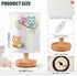 YYZZH Table Lamp Cute Cartoon Owl with Baby Child on Tree Branch Nightstand Lamp with Wood Base Fabric Lamp Shade