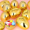 LEASEN 12 Pack Jumbo Gold Easter Eggs, 6 Inch Large Metallic Giant