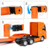 1/50 Flatbed Semi Truck Trailer Toy, Large Diecast for MAX Metal Model Transport Tractor Gifts for Boys Adult Model Car