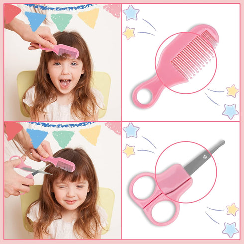 Set 20 1) Baby Grooming Kit, Infant Safety Care with Hair Brush Comb Nail Clipper Nasal Aspirator,Baby Essentials Kit