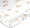 Sweet Jojo Designs Boho Rainbow Girl Baby Satin Fitted Crib Sheet Infant