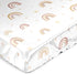 Sweet Jojo Designs Boho Rainbow Girl Baby Satin Fitted Crib Sheet Infant