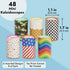 BLUE PANDA 48 Mini Kaleidoscope Style Prism Toys for Kids - Vintage-Style Retro Tubes, Bulk Birthday Party Favors