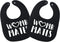 Womb Mates Twins Baby Bibs - 100% Soft Cotton, Unisex Twin Bib Set
