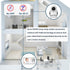 Baby Monitor with Camera and Audio, 4.3" IPS Split-Screen, 30-Hour Battery, Pan-Tilt-Zoom, No WiFi Required, Night