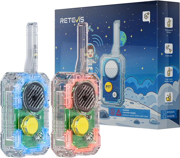 Retevis EZTalk 80 Science Kits for Kids Age 8-12, STEM Kits Walkie Talkies