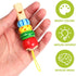 Kisangel Kids Musical Toys 3 Pcs Wood Carved Animal Whistle Noise Makers for Birthday Bag Fillers (Random Color)