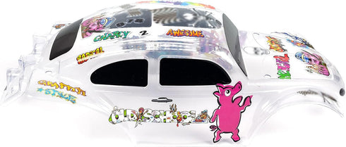 SummitLink Custom Body Clear Unpainted with Stickers for 1/10 Scale RC Car or Truck (Truck not Included) STB-C-01