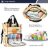 SUABO Backpack Tangerine Baby Diaper Bag Large Bag Waterproof Travel Diaper Bags for Moms and Dads