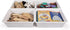 Humble Crew Large White Plastic Storage Bins - Set of 4