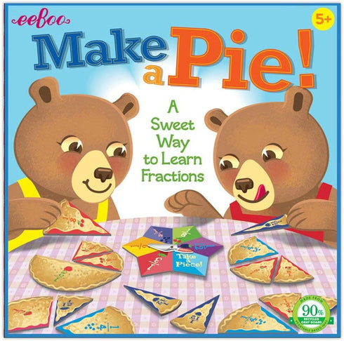eeBoo Make a Pie Game - A Sweet Way to Learn Fractions, Develop Math Skills for Ages 5 and Up