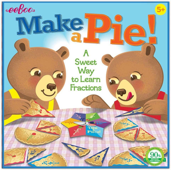 eeBoo Make a Pie Game - A Sweet Way to Learn Fractions, Develop Math Skills for Ages 5 and Up
