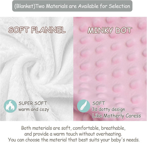 Workvalor Set 3 Set Personalized Strawberry Baby Crib Bedding Custom Name Piece Nursery for Baby Girls, Soft Blanket