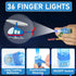 36PCS Airplane LED Finger Lights Aircraft Party Favors Glow in the Dark Light Up Finger Lights Plane Themed Toys Bulk