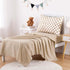 Set 4 Set Wake In Cloud - Toddler Bedding for Boys Girls, Cute Gingham Grid Checkered, Pieces Soft Crib Bed Including