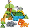 Voxifyx Magnetic Tiles Set Grassland Animals Theme Toys, Magnet Tiles Building Blocks Toys