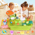 BHYDRY Play Sink with Running Water, Kitchen Sink Toy with Functional Faucet, Play Food and Kitchen Accessories