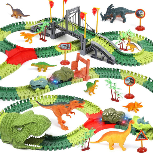 FUNBUD Dinosaur Race Track Toys for Kids - Birthday Gifts for Boys