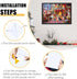 6 1 1000 HEIPINIUYE Puzzle Saver Sheets Peel and Stick, Preserve Pieces Jigsaw Puzzles, Puzzle Glue Sheets for Easy