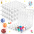 Menkxi 120 Pcs Plastic Easter Eggs with Clear Cartons for Crafts DIY