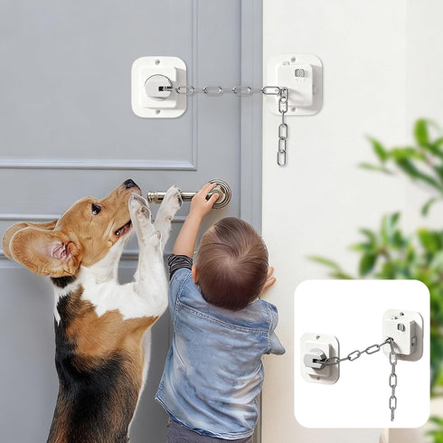 Hyparade Child Proof Door Locks, No-Drill Adjustable Baby Safety Locks with 3M Strong