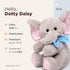 Dotty Daisy The Stuffed Elephant, 10 Inch, Bearington, Easter Stuffed Animal