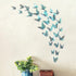 Cheerland Butterfly Wall Decor, 3D Teal Room Stickers, Removable Turquoise Butterflies Decals for Girl Bedroom